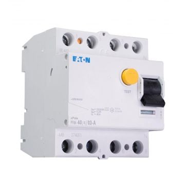 Eaton aardlekschakelaar 4-polig 40A 300mA type A (PFIM-40/4/03-A-MB)